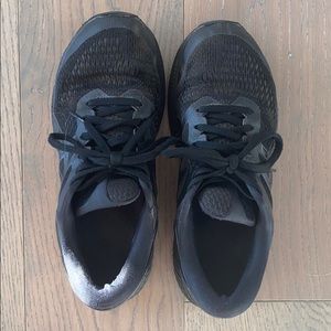 ASICS duomax running sneakers, all black